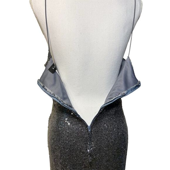B. Darlin , V-neck, Spaghetti Strap Sequin Mini Dress-Size 11/12 - Picture 9 of 14